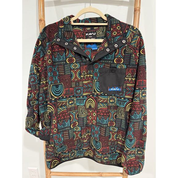 Kavu Teannaway Fleece Sweatshirt Vibes Size Medium - Picture 1 of 8